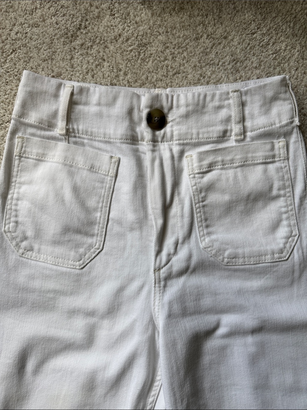 Maeve the Colette White Wide-Leg denim - Picture 2 of 6